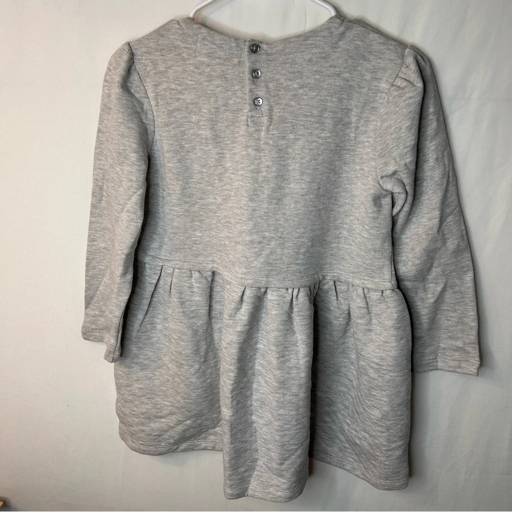 NWT Magical Season Christmas Candy Cane Cutie Gray Girl’s Dress. Size M.